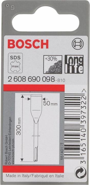 Produktbild Bosch Professional Zubehör PRO SDS max-5C Fliesenmeissel, 50 x 300 mm (50 mm)
