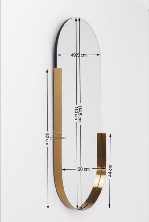 Actual product image Kare Design Mirror Hipster Oval 114x50cm (50 x 114 cm)