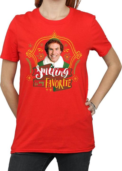 Immagine prodotto Elf Buddy Smiling Maglietta Ampia Donna (S)