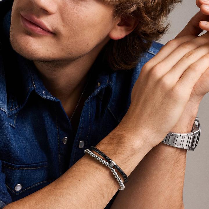 Produktbild Fossil Armband JEWELRY (21.50 cm, Edelstahl, Leder)