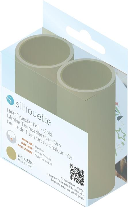 Silhouette Folie Heissprägen Curio 2 7.6 cm x 10 m, 2 Stück, Gold