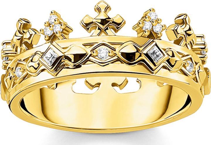 Image du produit Thomas Sabo Bague couronne or (52, Argent 925)