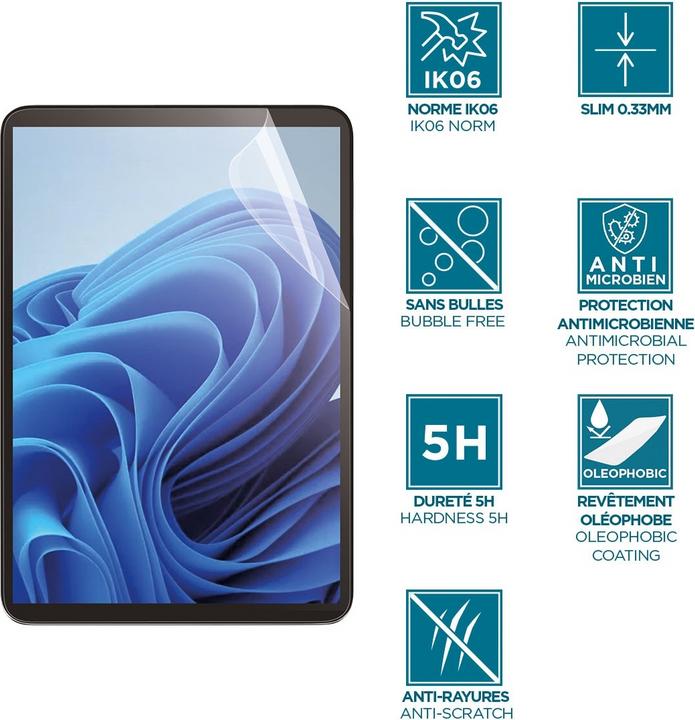 Produktbild Mobilis Screen Protector anti shock IK06 f Surface Pro8 (1 Stück, Microsoft Surface Pro 8)