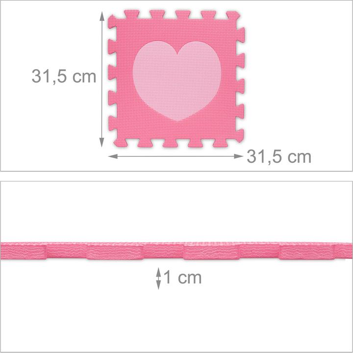Immagine prodotto Relaxdays Tappeto puzzle (31,5 x 31,5 x 1 cm)