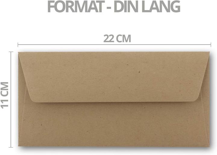 Actual product image Neuser Papier DIN Lang Briefumschläge (200 Stück) (200 x)