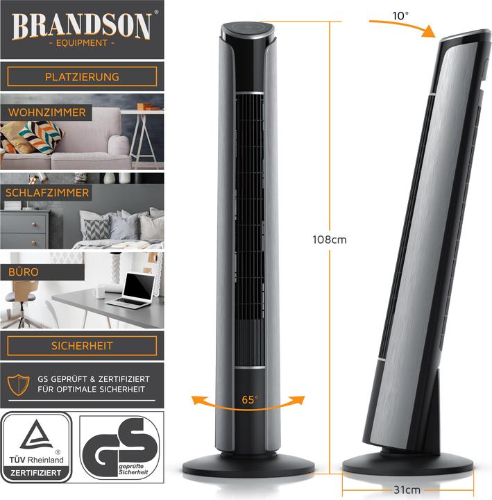 Image du produit Brandson Ventilateur de tour (52 dB)