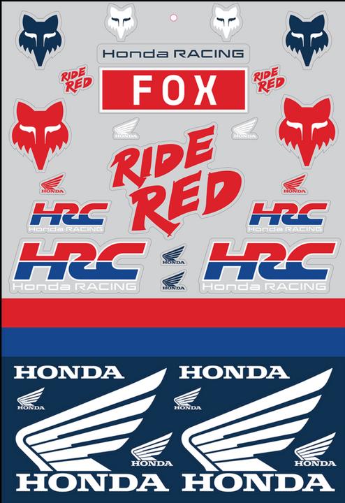 Energie-Label Fox Sticker 24 Honda Track Pack Mul Os