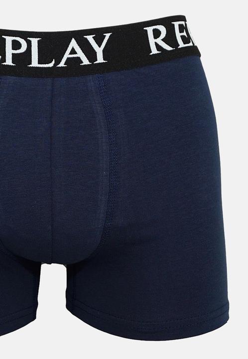 Produktbild Replay Trunk BOXER Style 01/C Basic Cuff Logo im 3er Pack (XXL, 3er Pack)