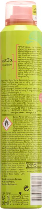 Immagine prodotto Got2b Shampoo a secco Extra Fresh (200 ml, Shampoo secco)