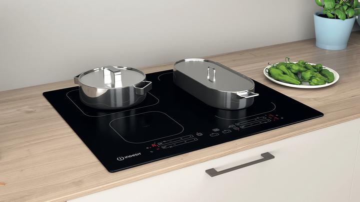 Produktbild Indesit IB 65B60 NE Schwarz Integriert 59 cm Zonen-Induktionskochfeld 4 Zone(n)