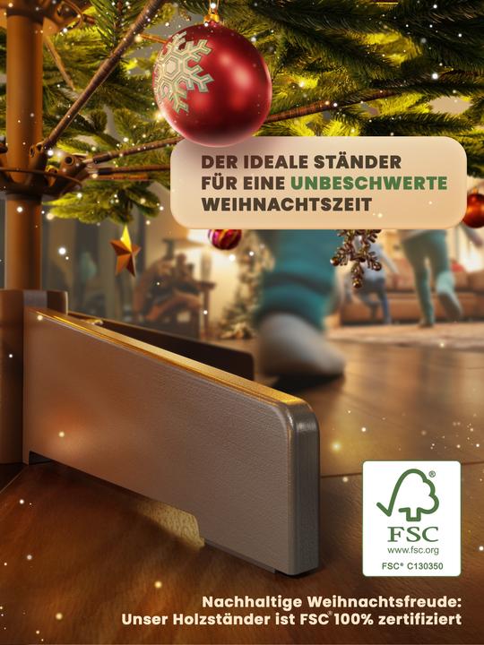 Actual product image Artitree Christmas tree 150 cm with FSC wooden stand (150 cm)
