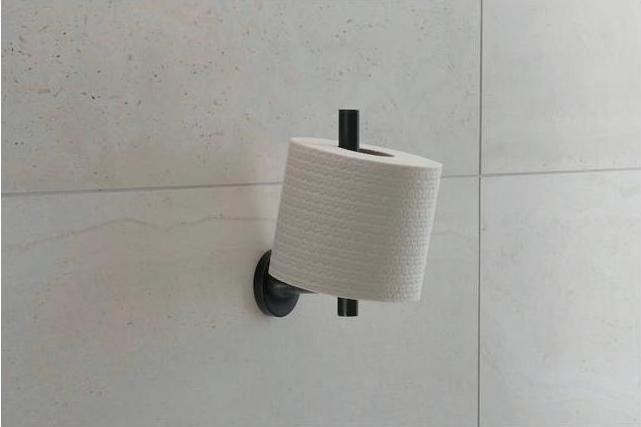 Productafbeelding Duravit Reserve papierrolhouder Starck T zwart mat