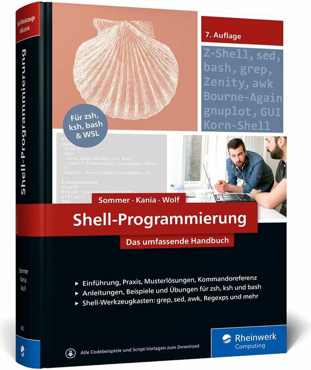 Image du produit Shell-Programmierung (Allemand, Stefan Kania, Jürgen Wolf, Ole Helmhausen, Frank Sommer, 2022)