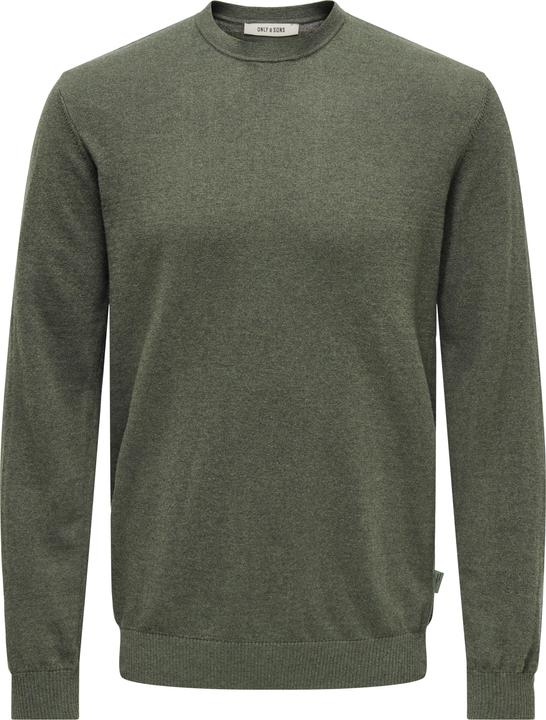 Only & Sons Normal geschnitten Rundhalsausschnitt Pullover Strickpullover (XL)