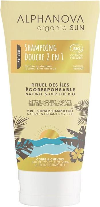 Actual product image Alphanova SUN Beauty Shampooing douche 2en1 Bio (150 ml, Liquid shampoo)