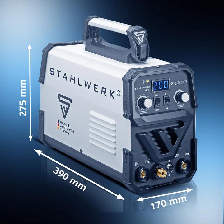 Produktbild Stahlwerk Schweissgerät DC WIG 200 ST IGBT mit 200 Ampere und MMA E-Hand