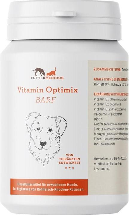 Produktbild Hunde-Nahrungsergänzung Barf Vitamin-Optimix, 180 g (Adult, 1 Stk., 210 g)