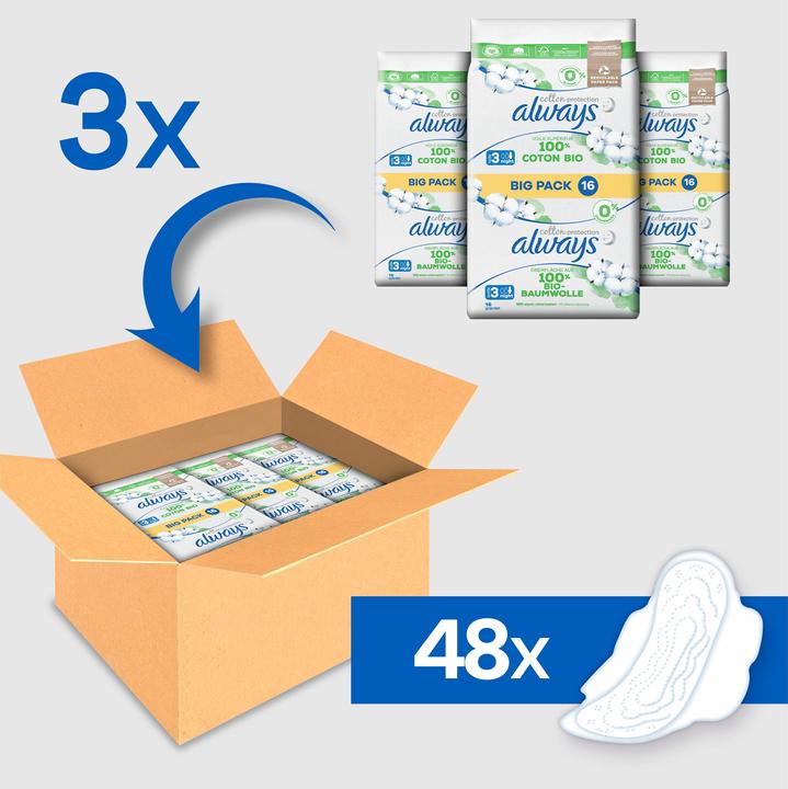 Immagine prodotto Always Cotton Protection (48 x, Assorbenti igienici)