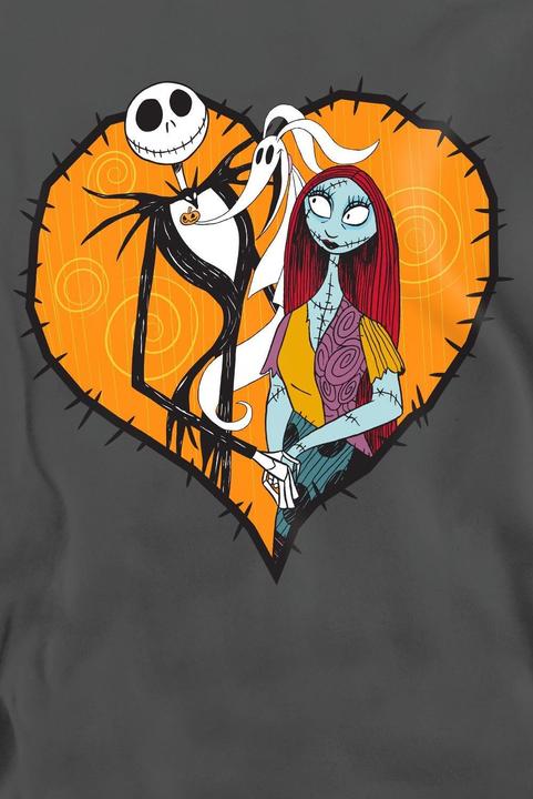 Actual product image The Nightmare Before Christmas Unisex Adult Jack Sally Heart Sweatshirt (XL)