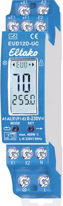 Actual product image Eltako Digital adjustable multifunctional universal dimmer switch. Power MOSFET up to 400W (Dimming actuator)