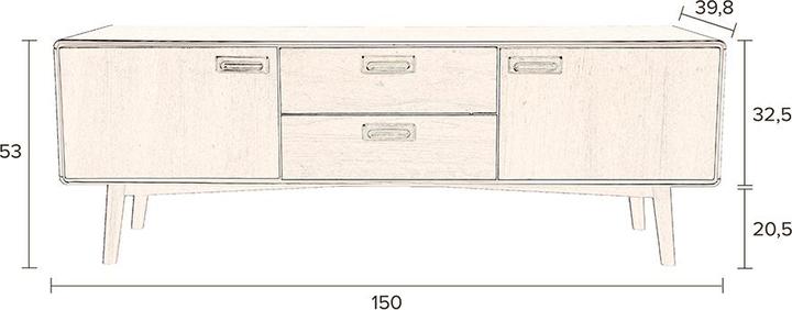 Actual product image Dutchbone Juju (150 x 40 x 53 cm)