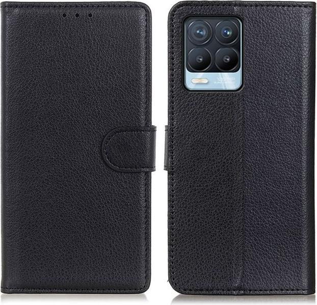 Actual product image MU Classic Litchi Leather Bookcover Series (Realme 8 Pro, realme 8)