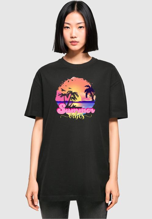 Image du produit Merchcode Ladies Summer Vibes Sunset Oversized Boyfriend Tee - 118413 (5XL)