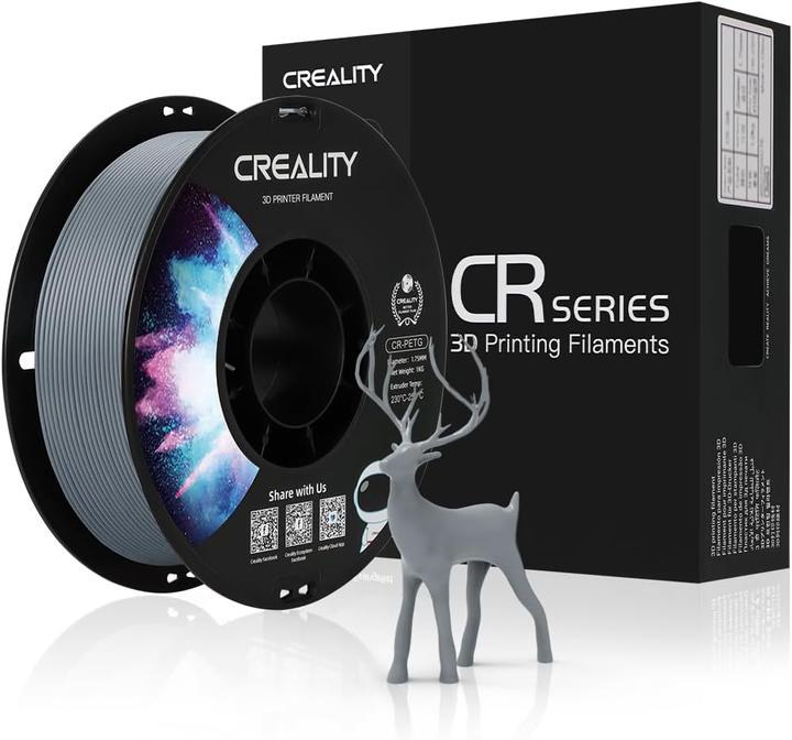Image du produit Creality Filament (PETG, 1.75 mm, 1000 g, Gris)