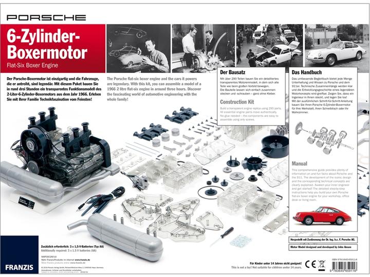 Image du produit Franzis Moteur boxer Porsche 6 cylindres