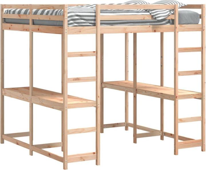 Actual product image VidaXL Loft bed with desk & ladder (180 x 200 cm)