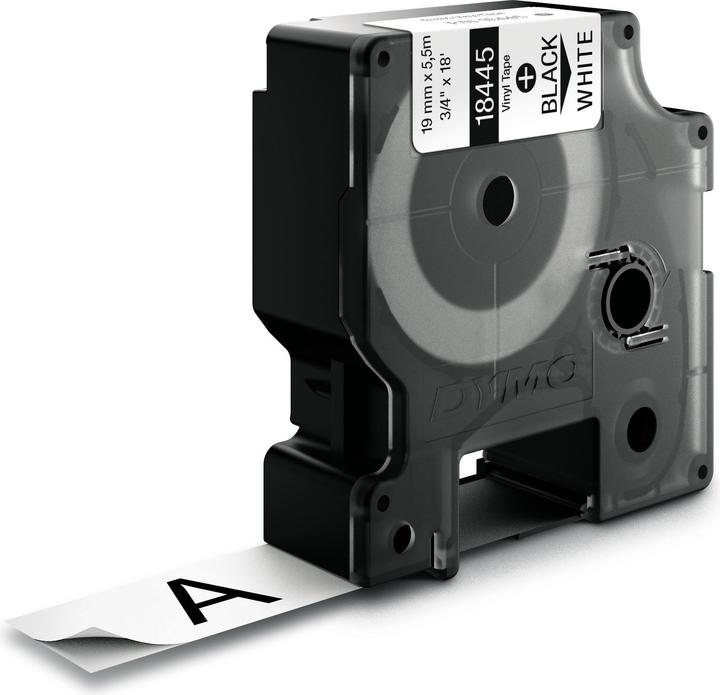 Actual product image Dymo Rhino vinyl tape, black (8.50 cm, White)