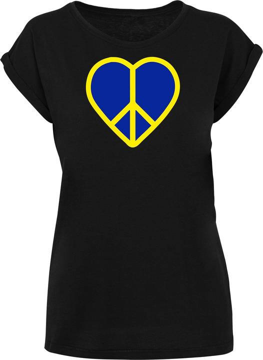 Immagine prodotto Merchcode Maglietta da donna Peace - Heart Peace con spalla estesa - 161405 (L)