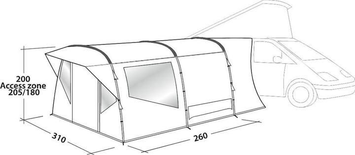 Actual product image Easy Camp Viole (Tunnel tent, 11.70 kg)
