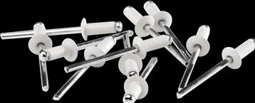Productafbeelding Rapid Witte blindklinknagels Ø 4,8 x 12 mm