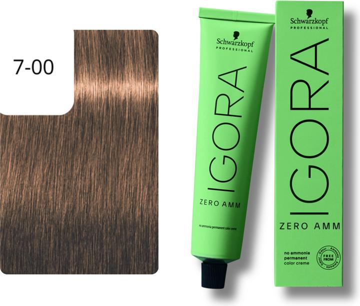 Produktbild Schwarzkopf Igora Zero AMM - 7-00 Mittelblond Natur Extra (7-00 Mittelblond Natur Extra)