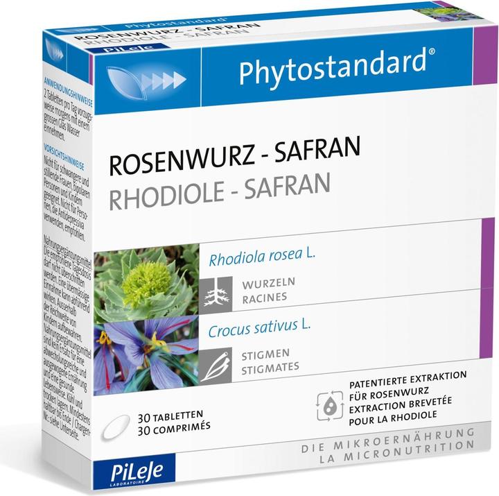 Phytostandarts Rosenwurz - Safran Tablette (30 Stück, Tabletten, 22 g)