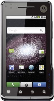 Actual product image Motorola Milestone XT720 - Silver Blue (150 GB, 3.70", 8 Mpx, 3G)