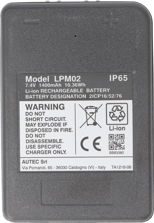 Actual product image AccuCell Akku autec LPM02 AIR, DYNAMIC, MJ, MK (7.20 V, 1400 mAh)