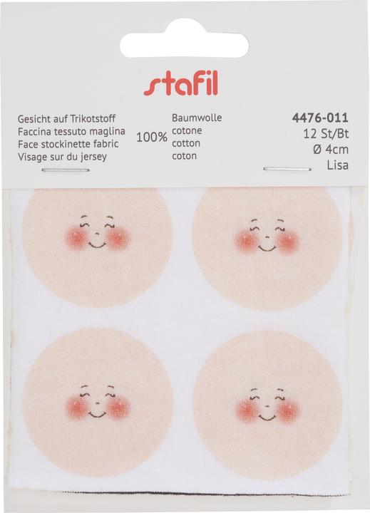 Image du produit Stafil Visages sur tricot "Lisa", Ø 4 cm