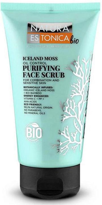 Natura Siberica ESTONICA Isländisches Moos Reinigendes Gesichtspeeling Ölkontrolle 150ml (Öl, 150 ml)