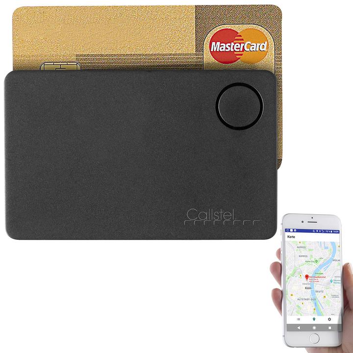 Immagine prodotto Callstel 4in1 Key Finder, formato carta di credito, Bluetooth, localizzatore GPS, App