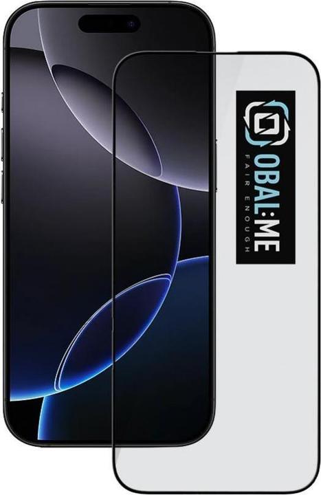 Actual product image - OBAL:ME 5D Glass Screen Protector for Apple iPhone 16 Pro Black (1 Piece, Apple iPhone 16 Pro)