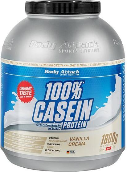 Produktbild Body Attack 100 % Casein Protein (1800g Dose) (Vanille, 1 Stk., 1800 g)