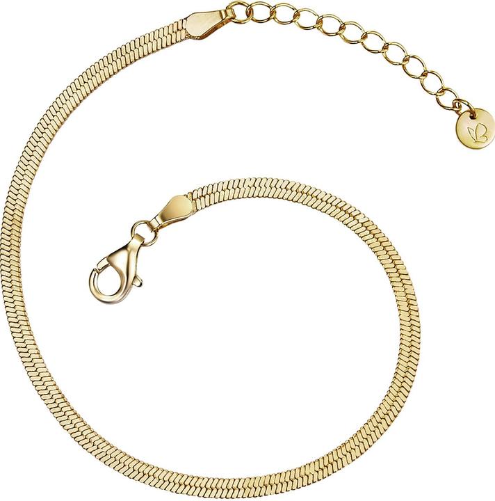 Image du produit Glanzstücke München Femmes argent sterling or jaune 17,0 cm de longueur de base + 3,0 cm d'extension - 16348 (17 cm, Argent Sterling)