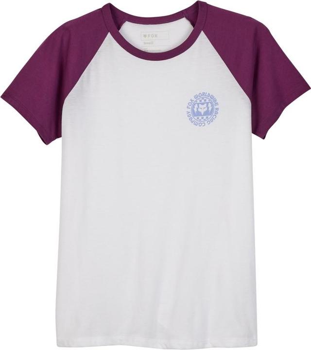 Fox Tee 24 W Next Level Ss Raglan Wht (S)