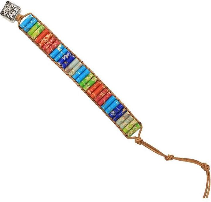 Immagine prodotto Saraswati Bracciale con pietre preziose "Colour dream", regolabile