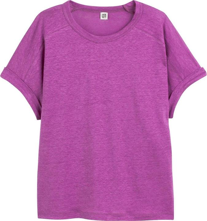 La Redoute Collections T-Shirt aus Leinen mit Rundhalsausschnitt (S)