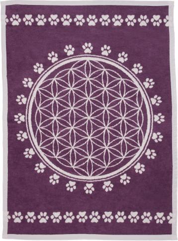 Immagine prodotto Richter Coperta per animali domestici "Flower of Life", viola/grigio chiaro (Cane)