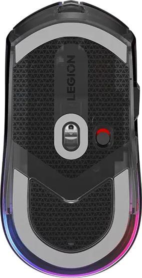 Actual product image Lenovo Legion M410 Wireless RGB Mouse - Mus - 6 knapper - Sort med RGB lys (Wireless, Cable)