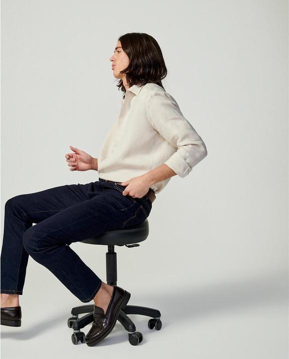 Image du produit La Redoute Collections Chemise droite en lin Signature à manches longues (S)